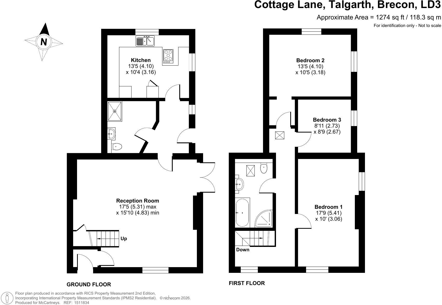 Bron Y Garth, Cottage Lane, Talgarth, Brecon floorplan