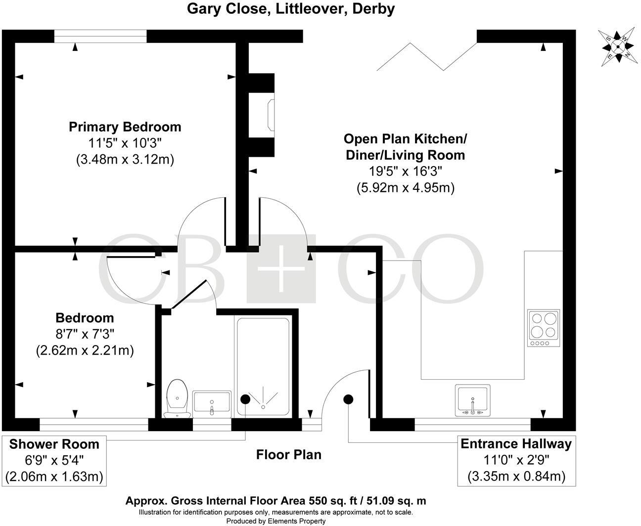 Gary Close, Littleover, Derby floorplan