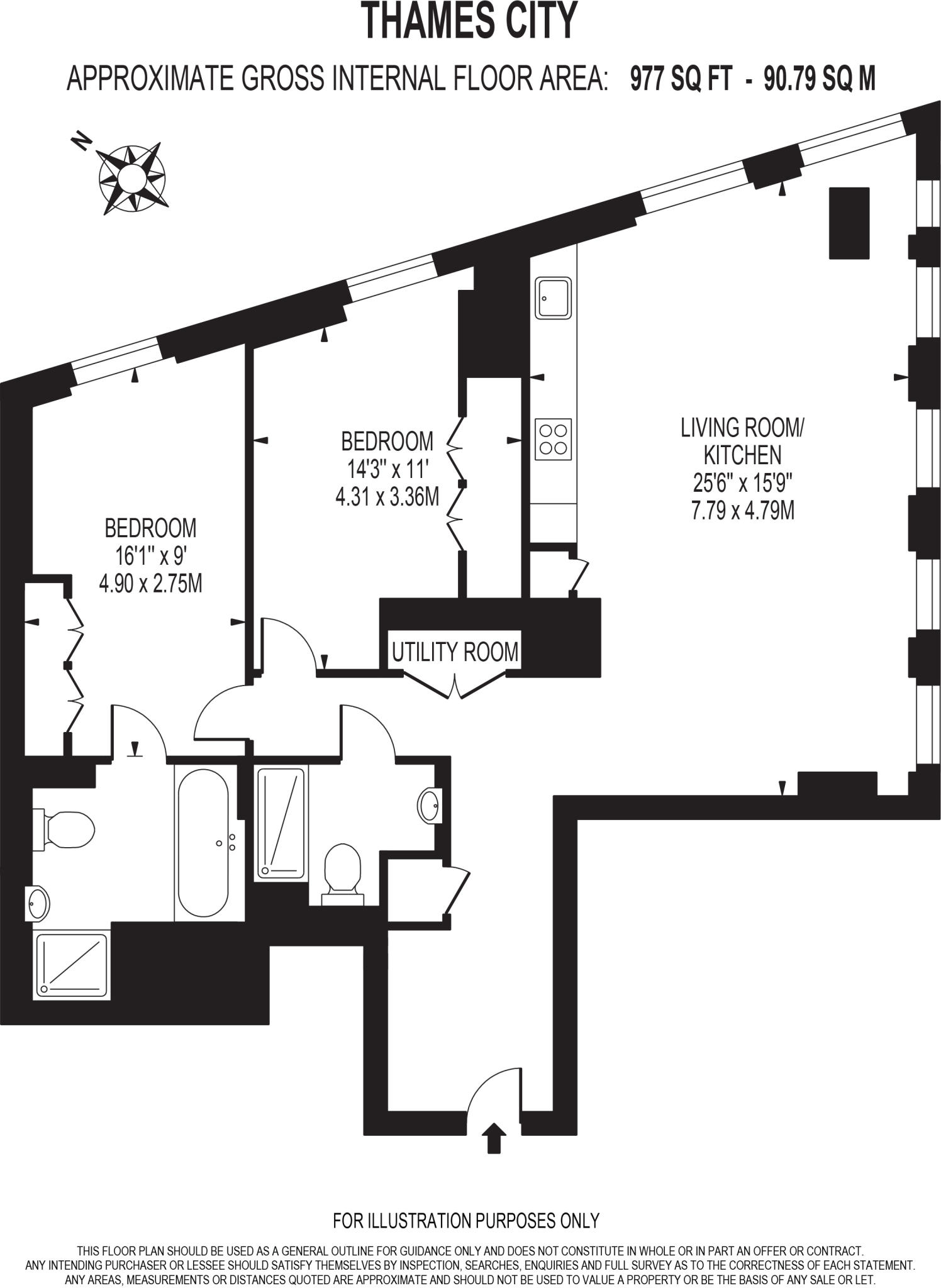 Thames City, Carnation Way, London, SW8 floorplan