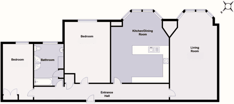 Retirement Apartment, Harvest House, Cobbold Road, IP11 floorplan