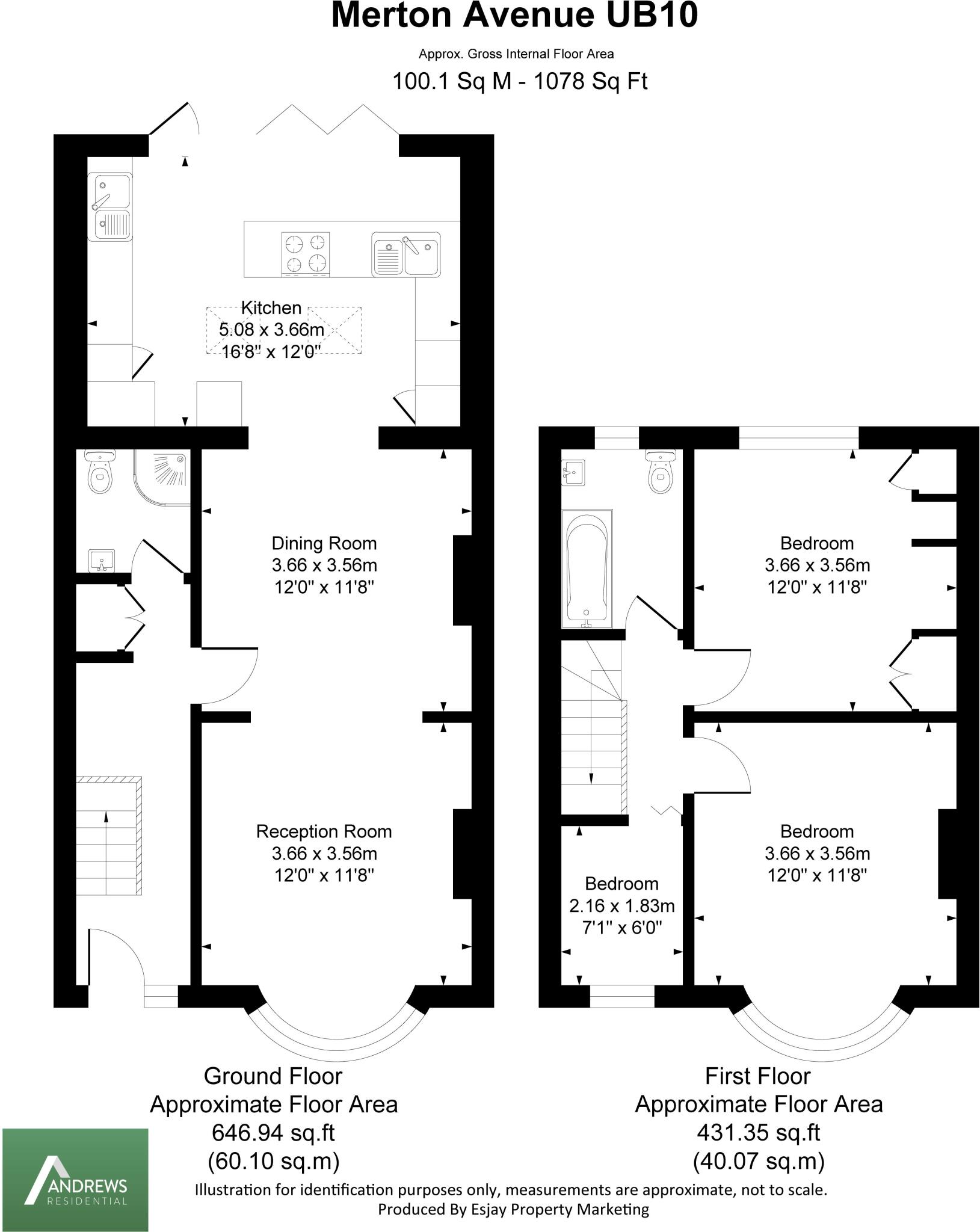 Merton Avenue, Hillingdon floorplan