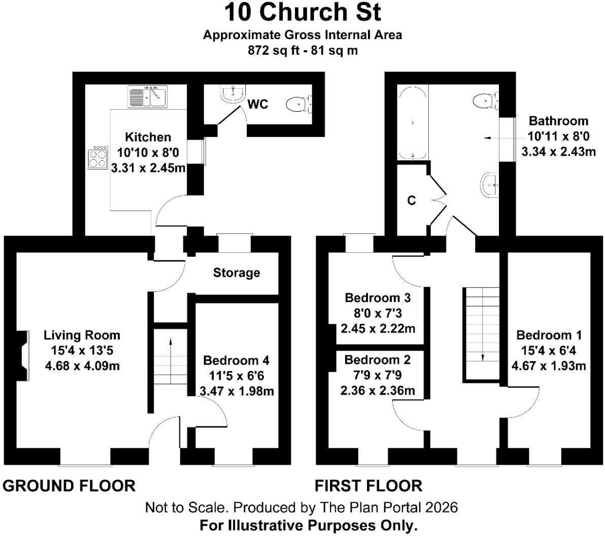 Church Street, Penrhyndeudraeth floorplan