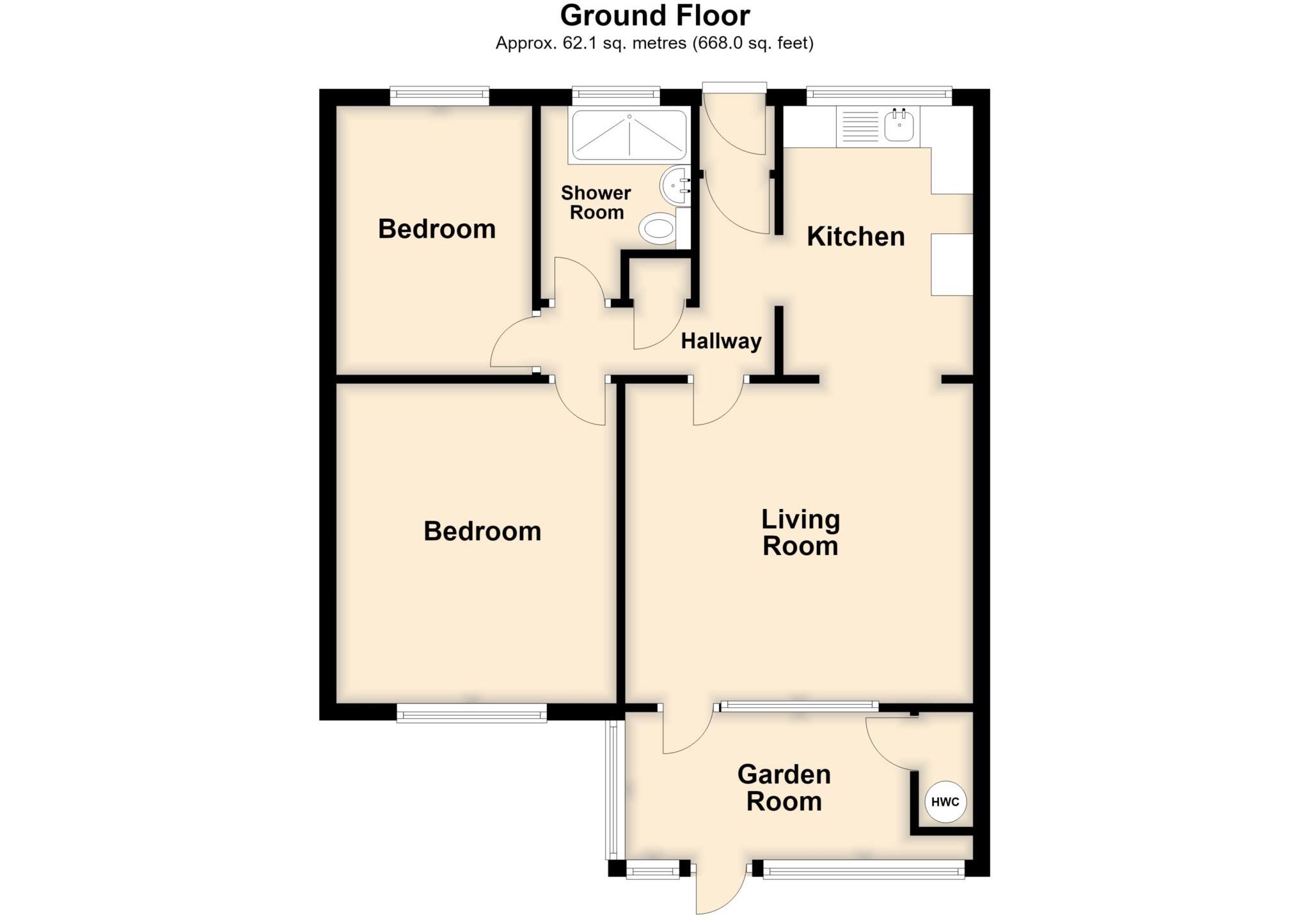 Clovelly Close, Bideford floorplan