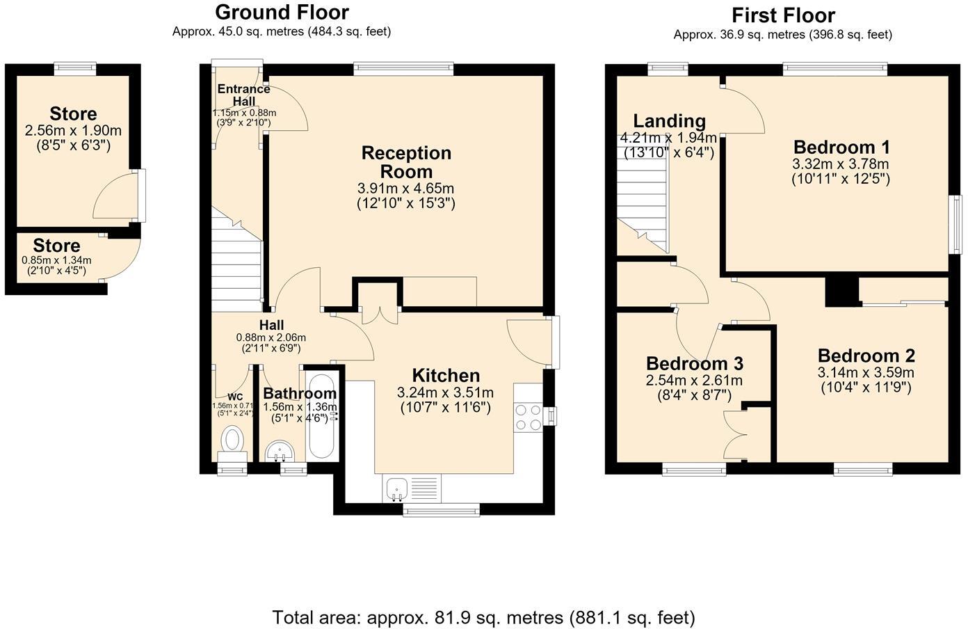 Holymoor Road, Holymoorside, Chesterfield floorplan