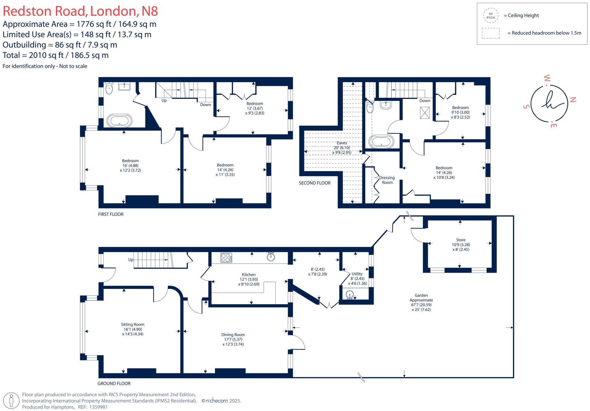 Redston Road, London, N8 floorplan