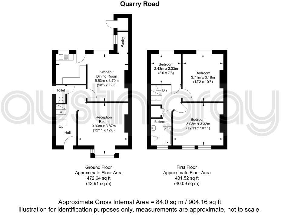 42 Quarry Road, Ryde, Isle Of Wight, PO33 2TY floorplan