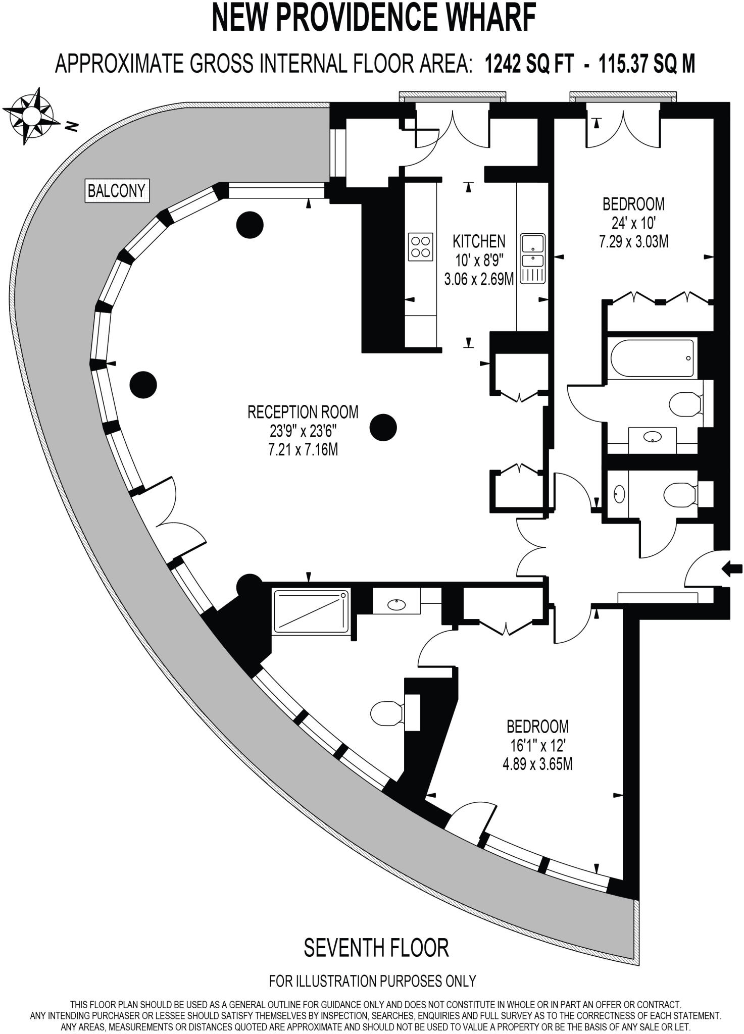 New Providence Wharf, 1 Fairmont Avenue, London, E14 floorplan