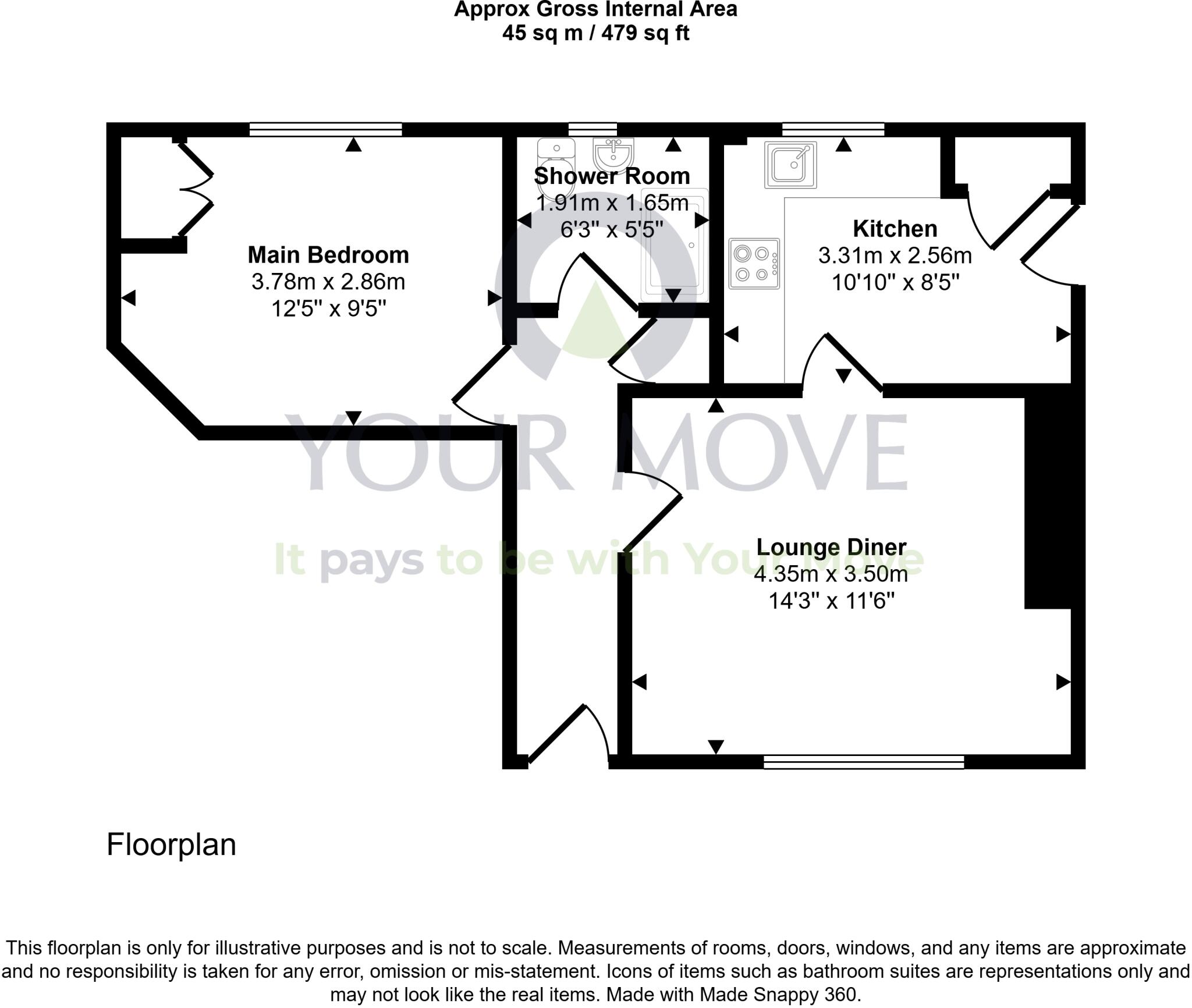 Parkgrove Place, Edinburgh, Midlothian, EH4 floorplan