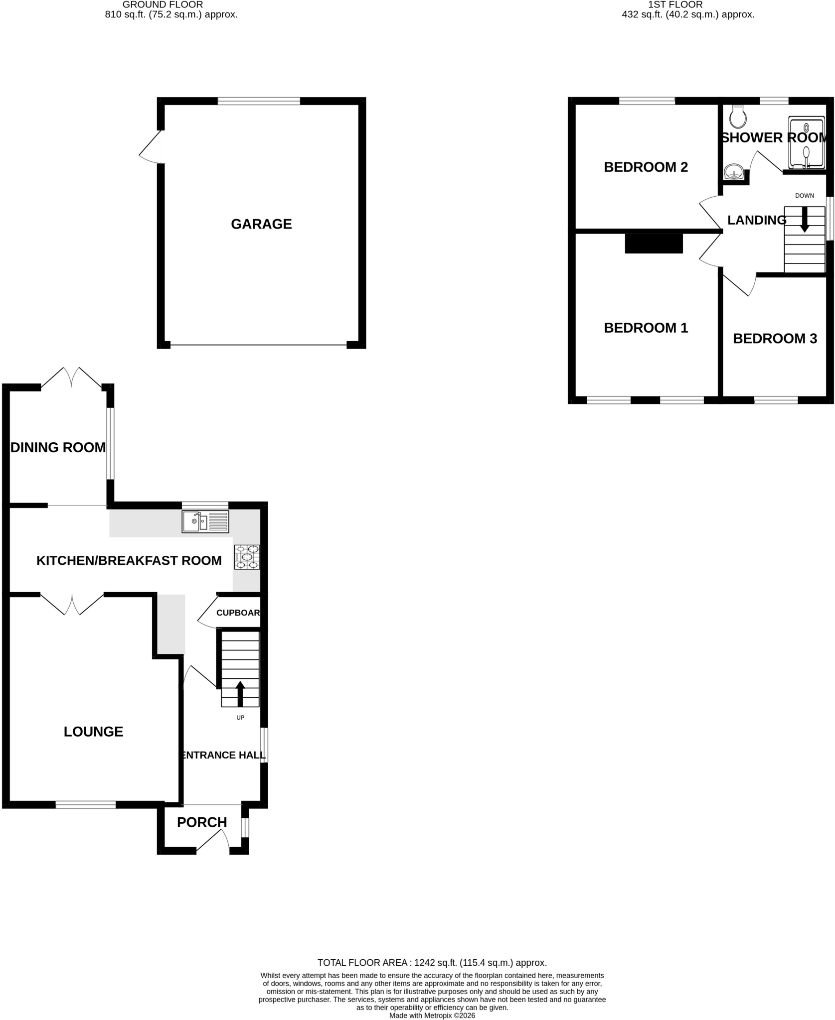 Arnold Villas, Tiptree floorplan
