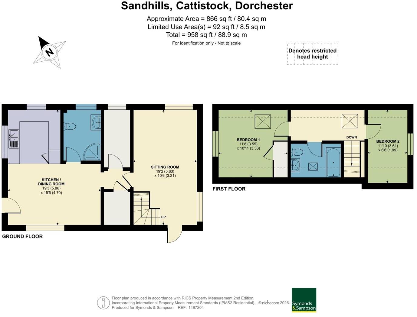 Sandhills, Cattistock, Dorchester floorplan