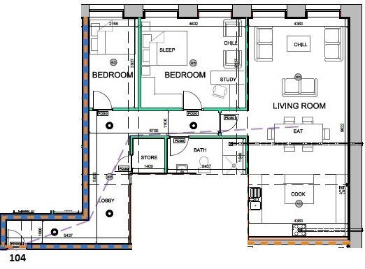 Buckingham House, 3 Glovers Court, Preston, Lancashire, PR1 floorplan