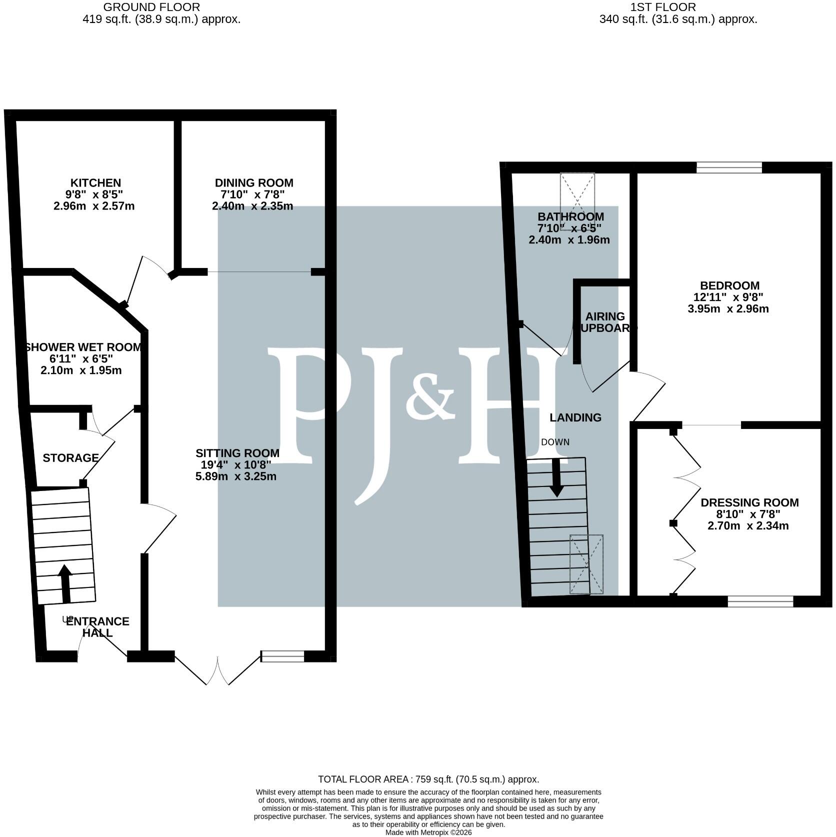 2, Town Mill, Overton. RG25 floorplan