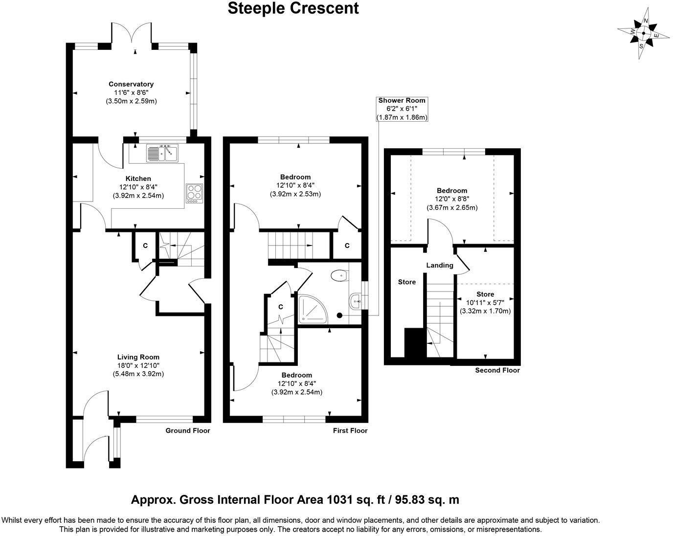 Steeple Crescent, Dalgety Bay, Dunfermline, KY11 9SZ floorplan