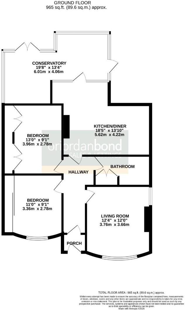 Bush Hill, The Headlands, Northampton NN3 floorplan