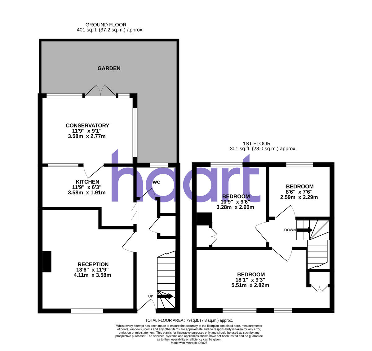Whitby Road, Sutton floorplan