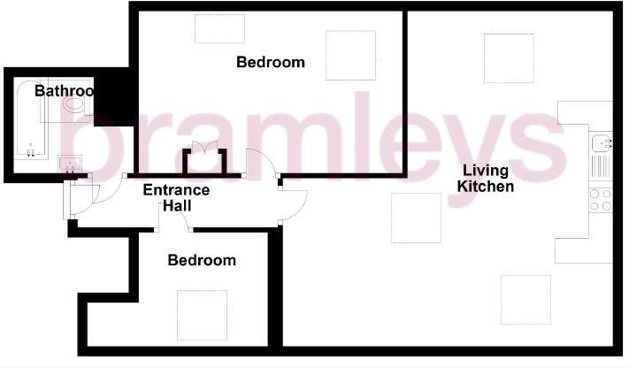Bridge House Apartment 5, Calder Road, Mirfield floorplan