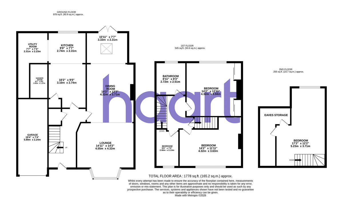 Downside Road, Sutton floorplan