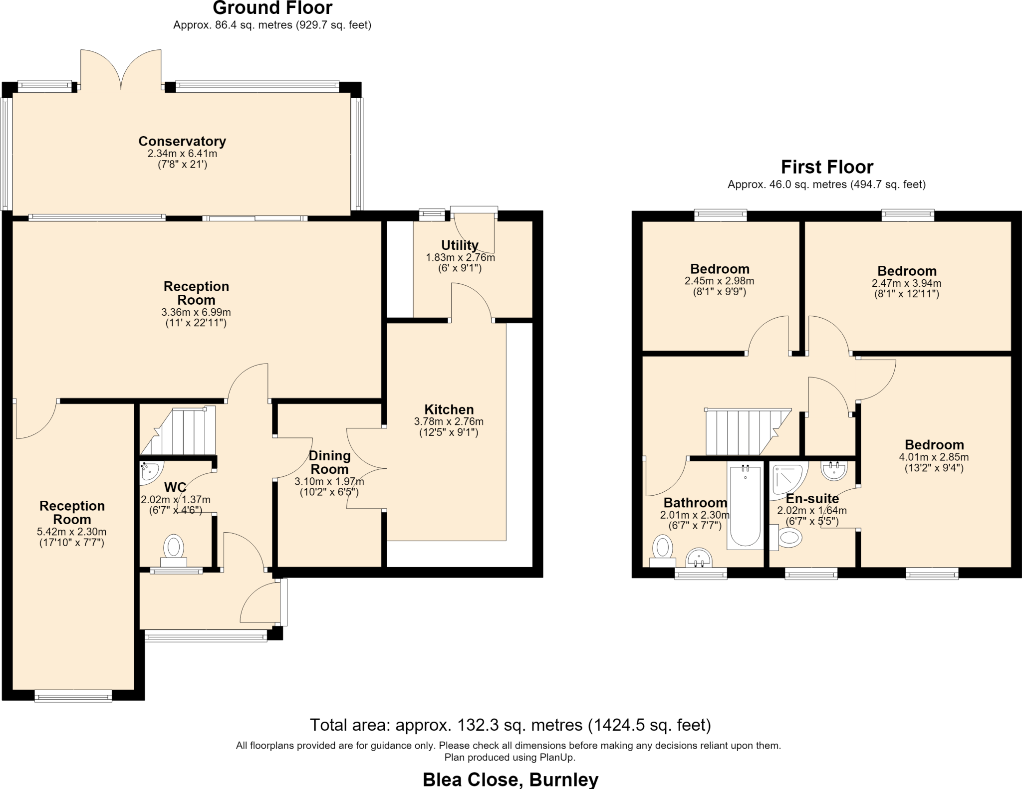 Blea Close, Burnley floorplan