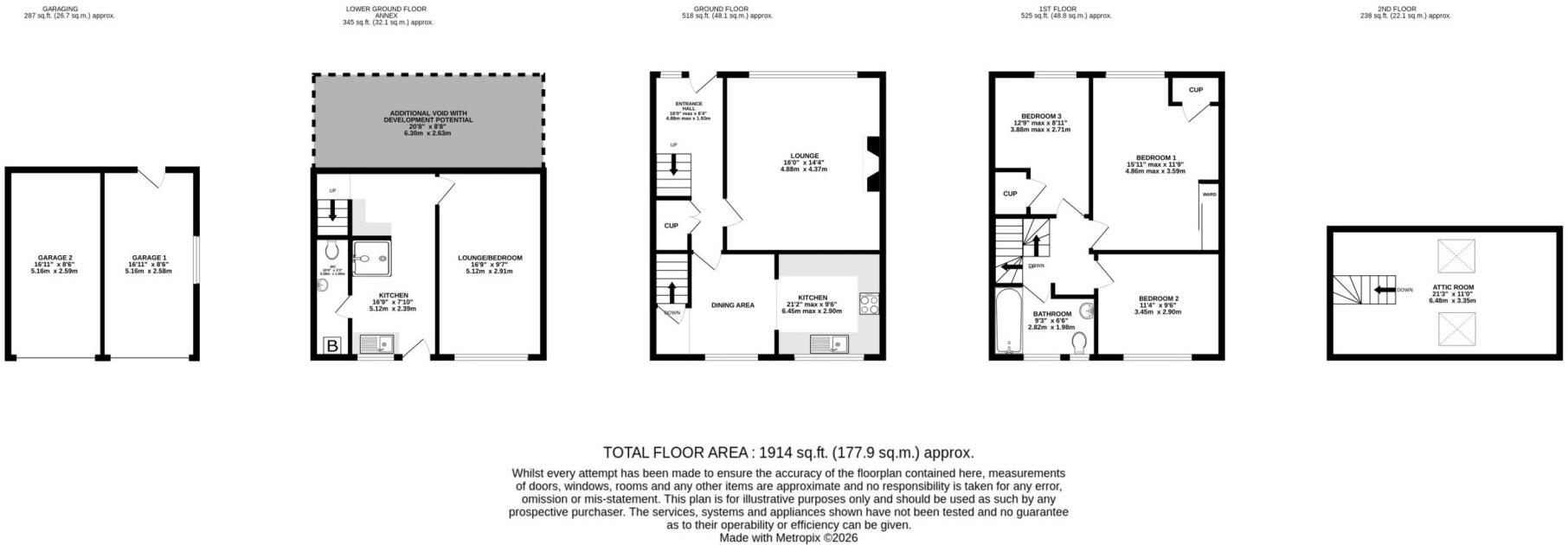 23 Princes Road, Douglas, IM2 4HX floorplan