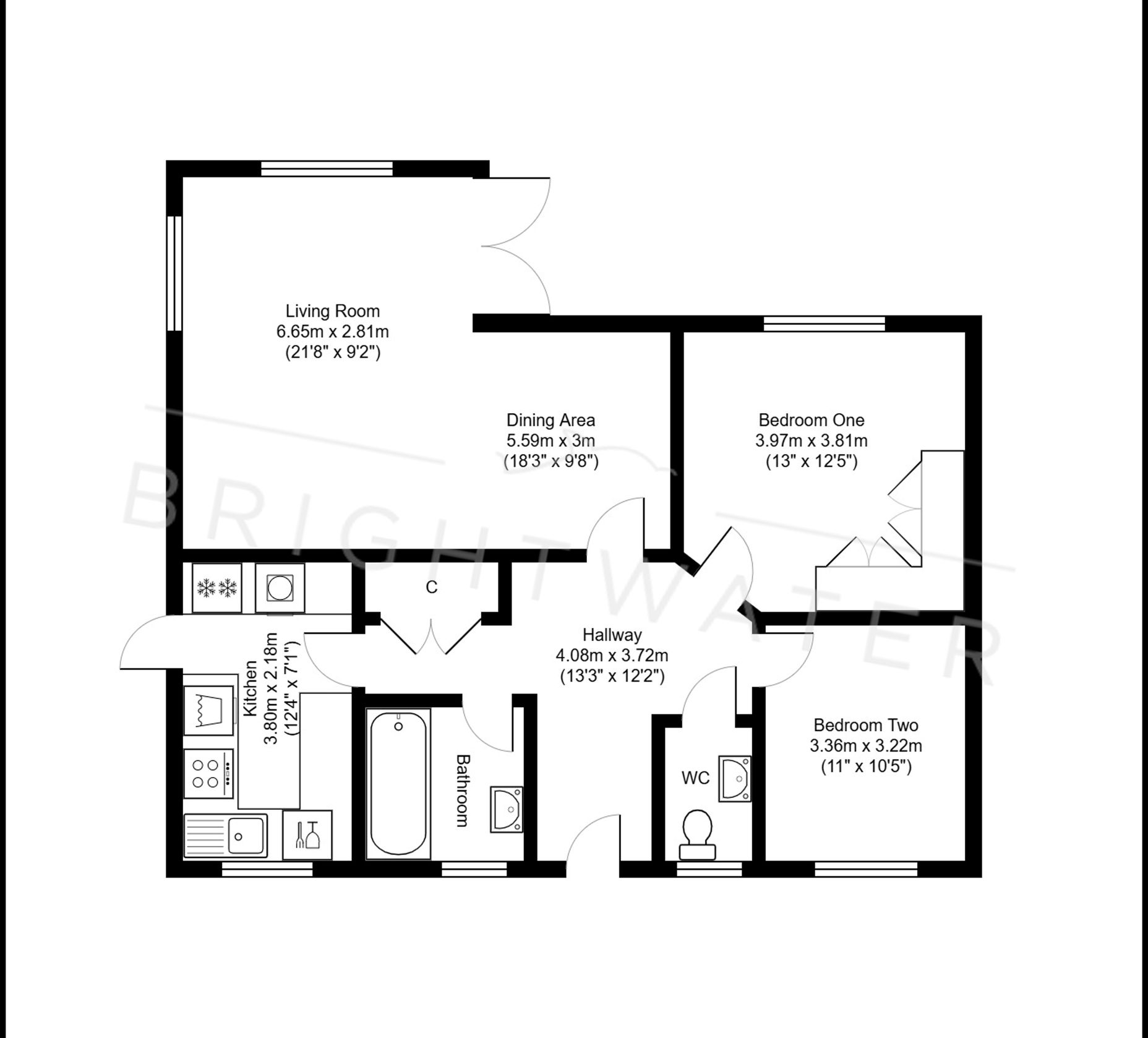 Cull Lane, New Milton, BH25 floorplan