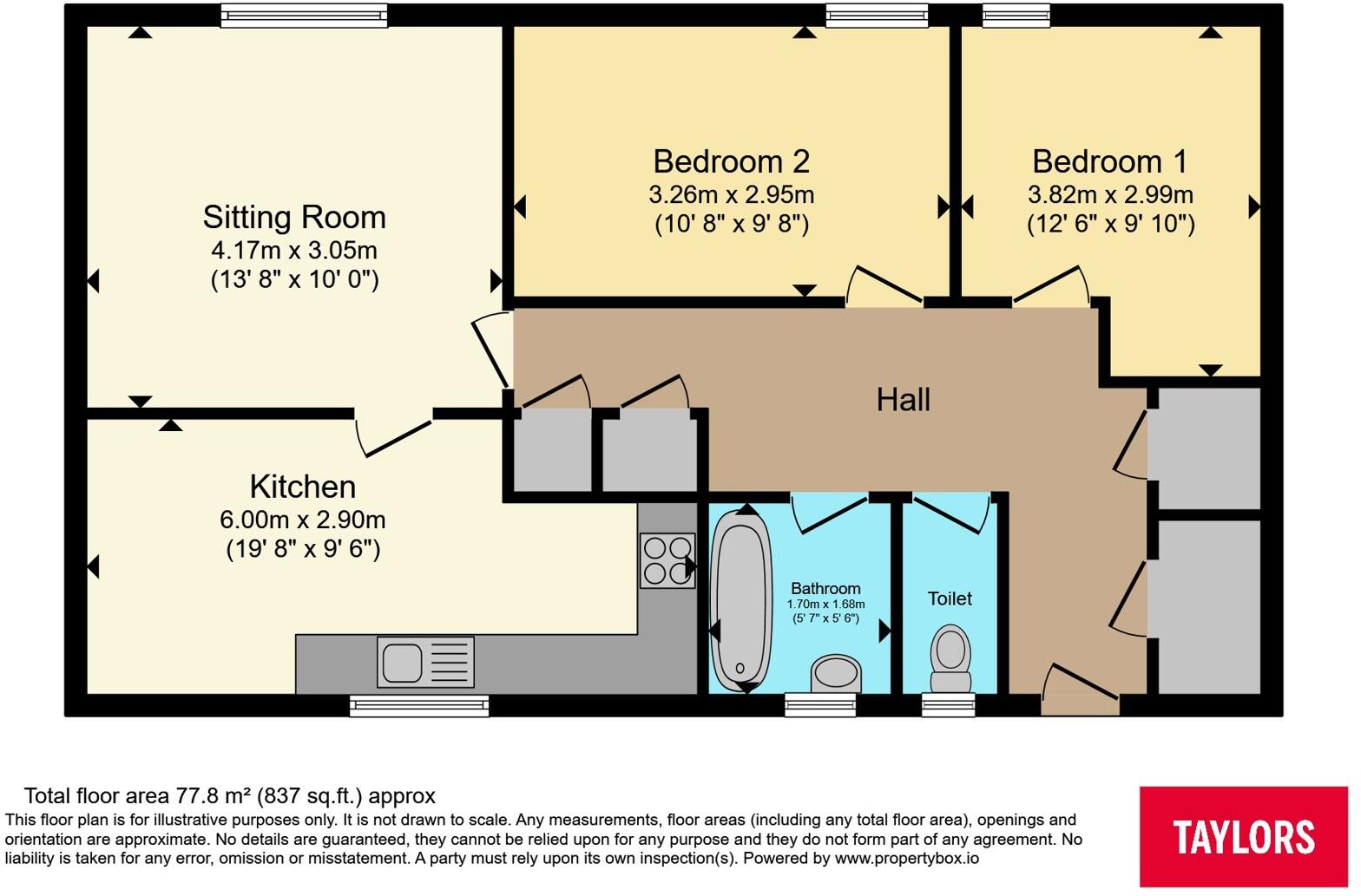 Lower Harding Street, NORTHAMPTON, Northamptonshire, NN1 floorplan