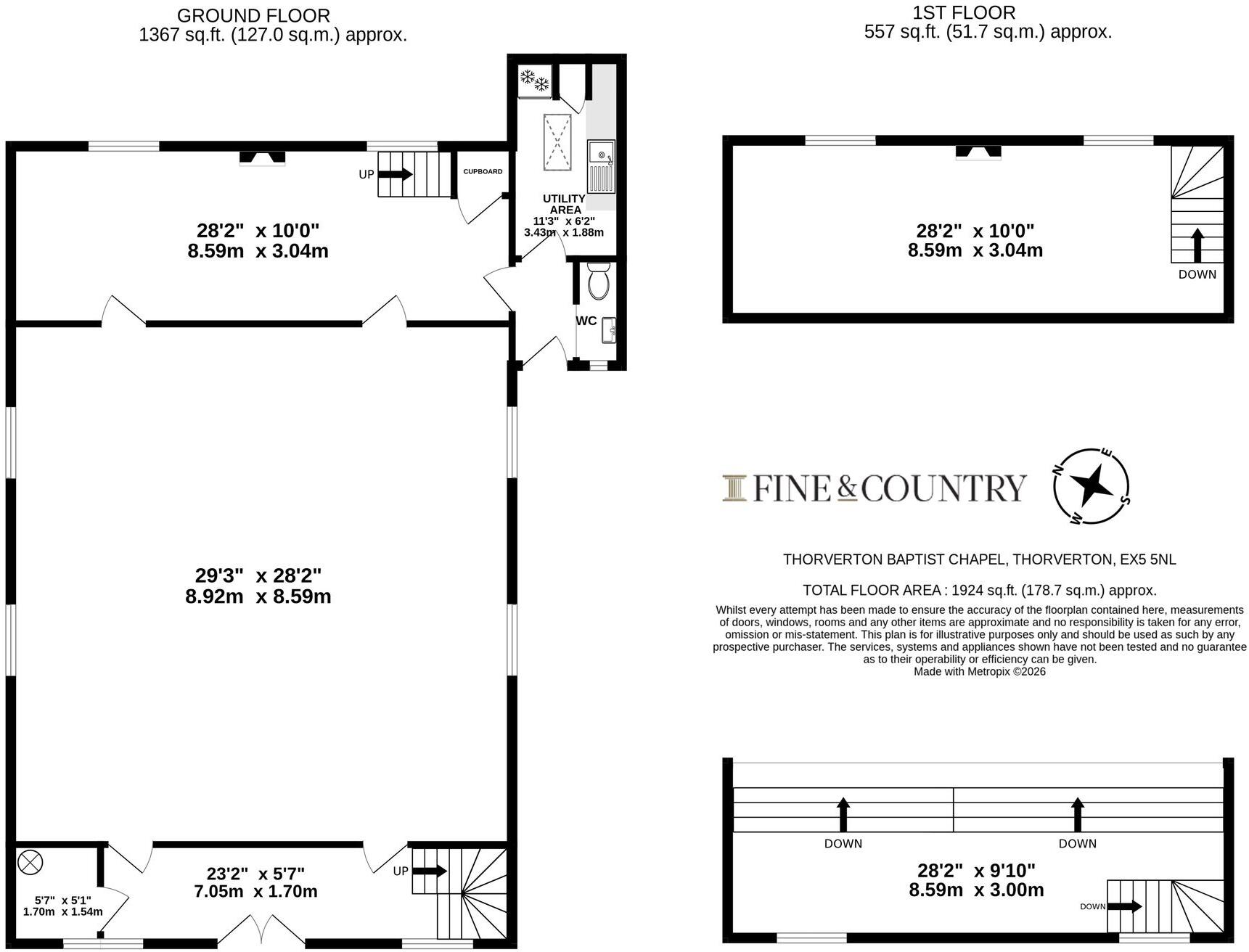 Berrysbridge Road, Thorverton, EX5 floorplan