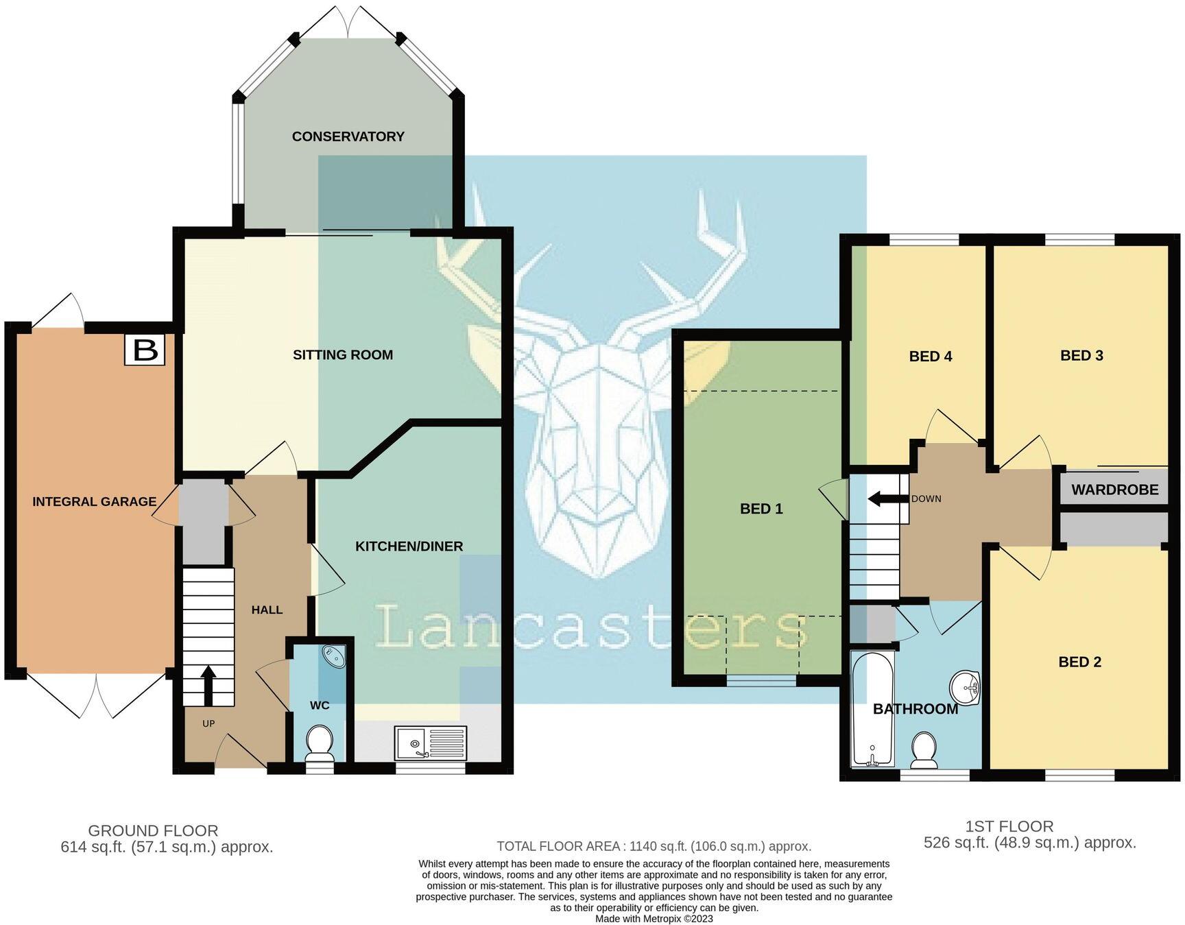 Nightingale Road, Newport, PO30 floorplan