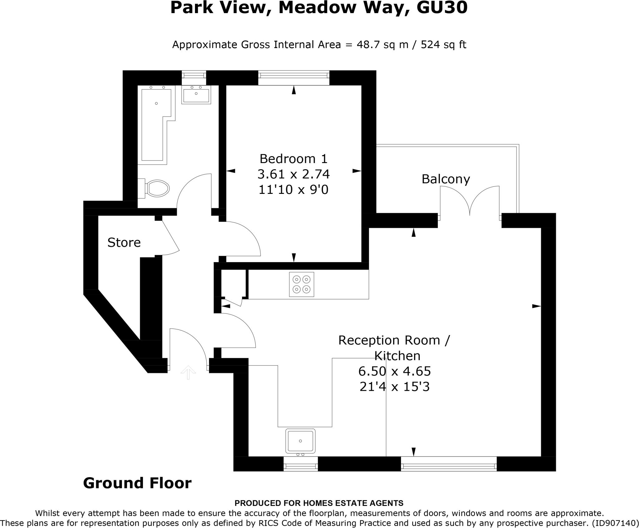 Meadow Way, Liphook, Hampshire floorplan
