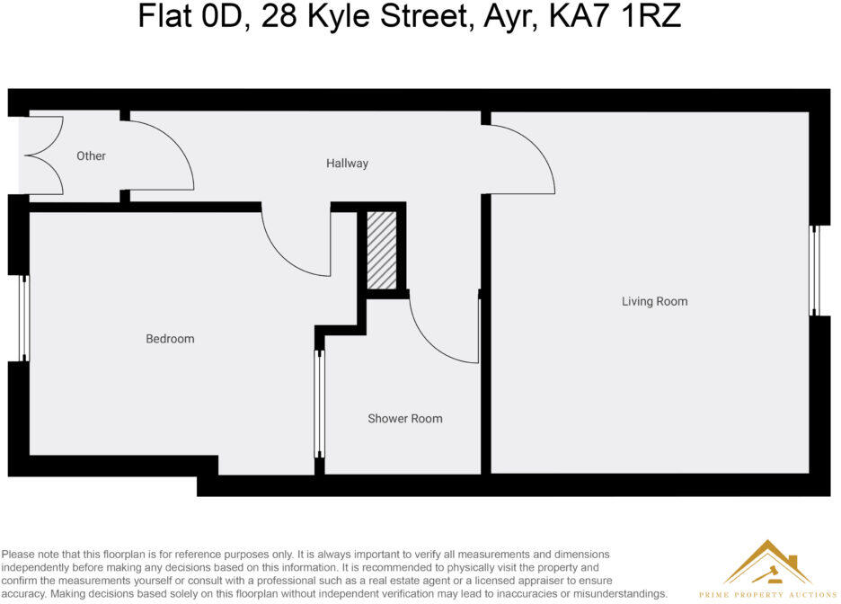 Flat 0/D, 28 Kyle Street, Ayr, KA7 1RZ floorplan