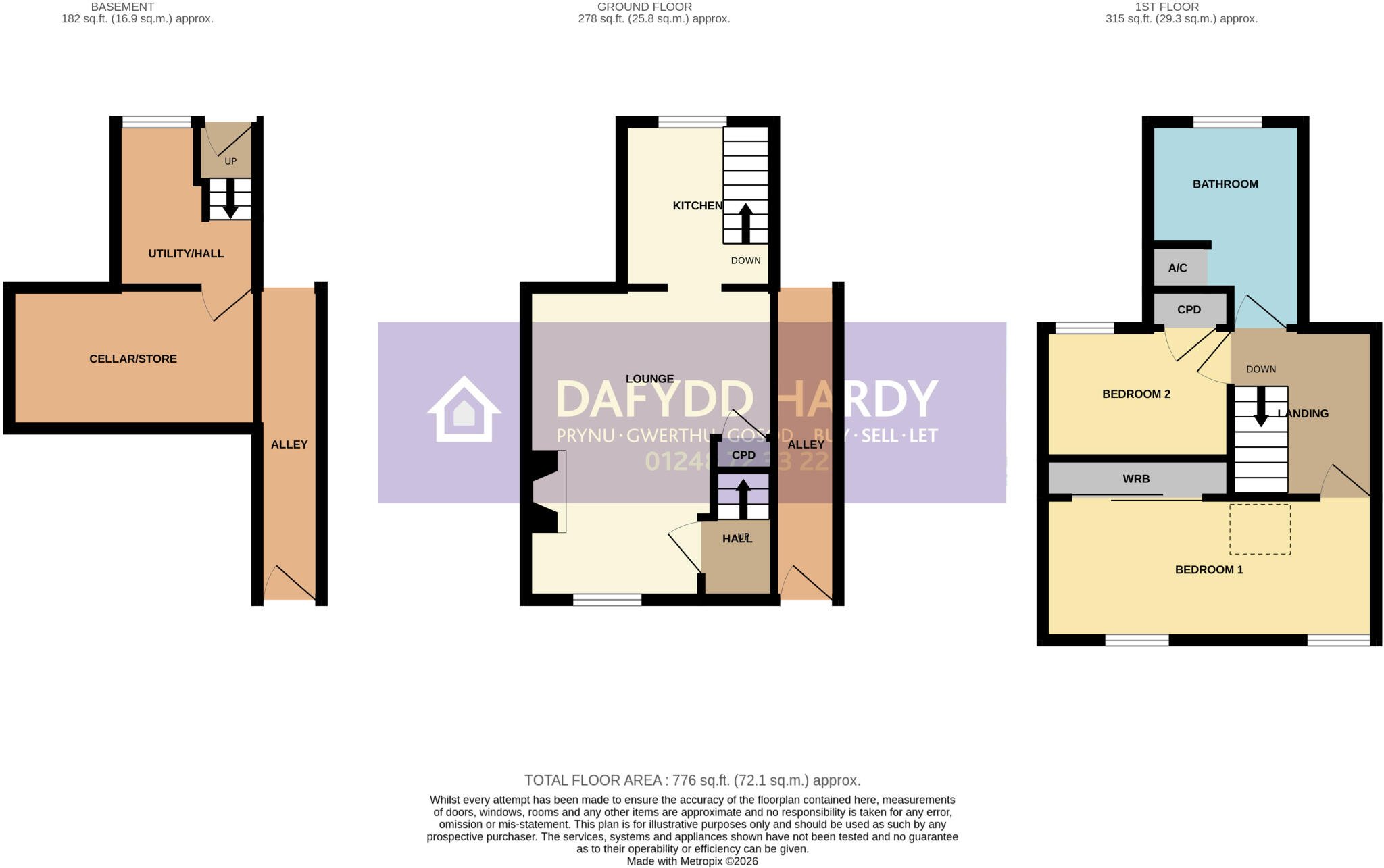 High Street, Deiniolen, Caernarfon, Gwynedd, LL55 floorplan