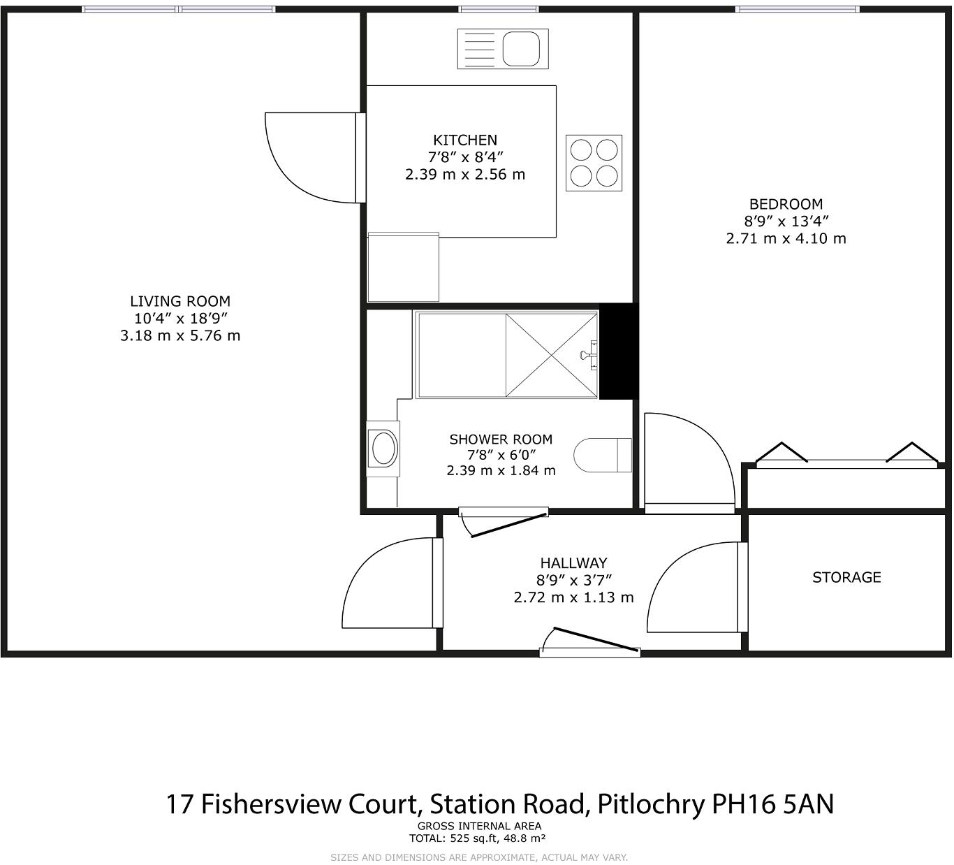17 Fishersview Court, Station Road, Pitlochry PH16 5AN floorplan