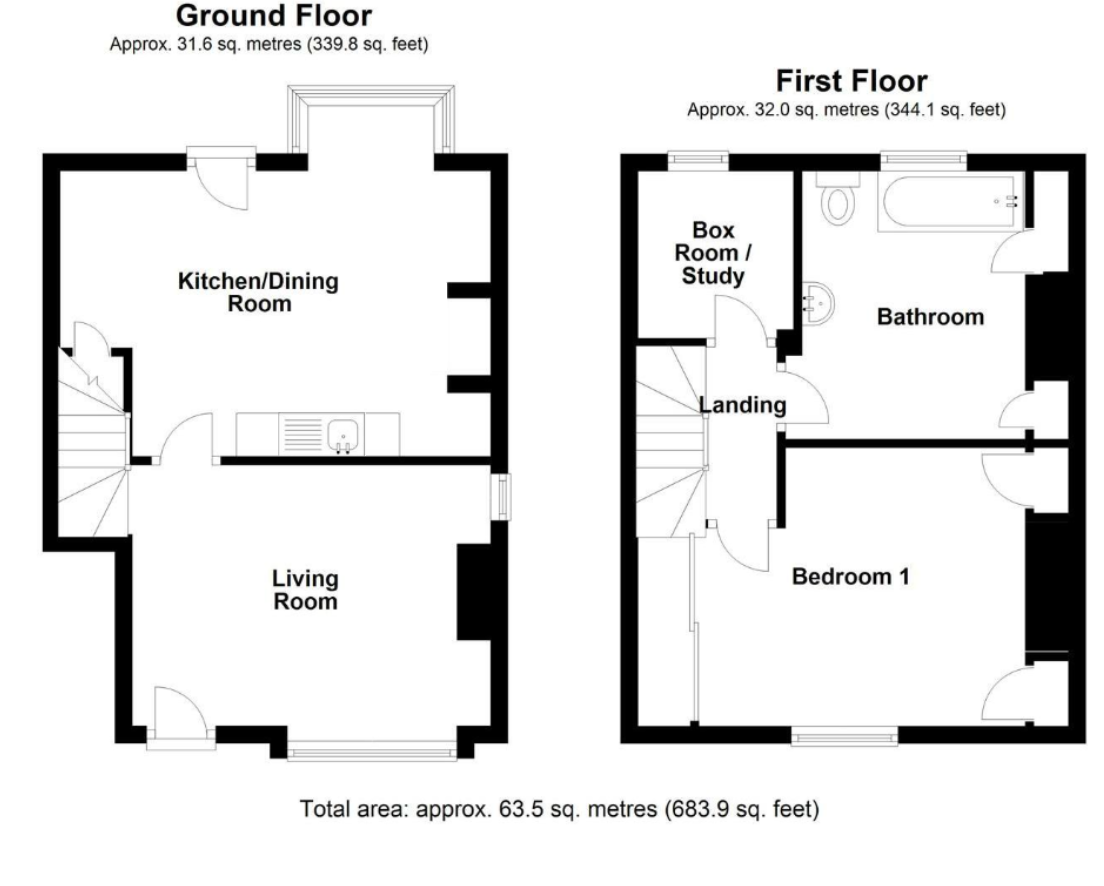 72, South Street, Leominster, Herefordshire, HR6 8JF floorplan