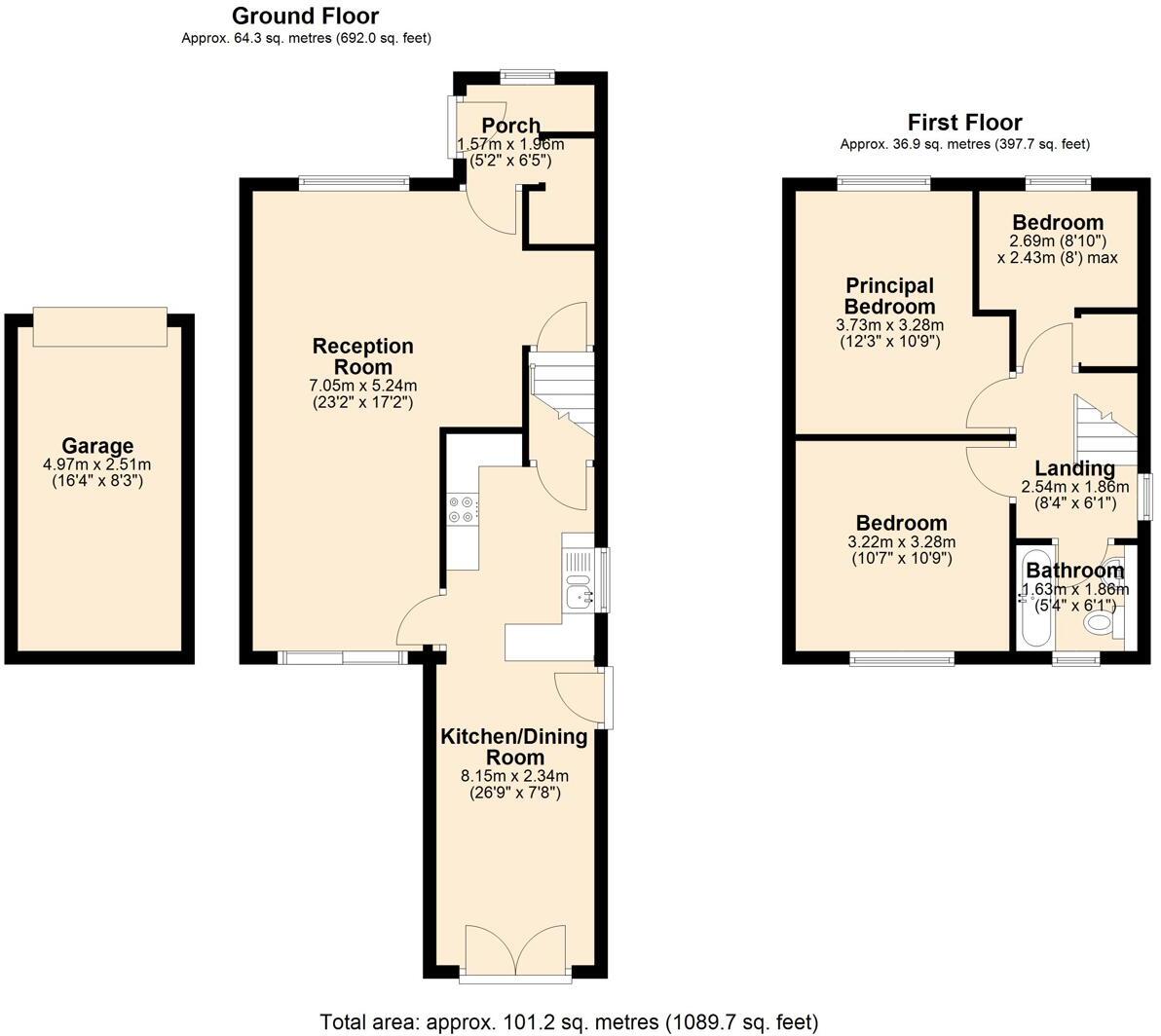 32, Dovedale Crescent, Buxton, Derbyshire, SK17 9B floorplan