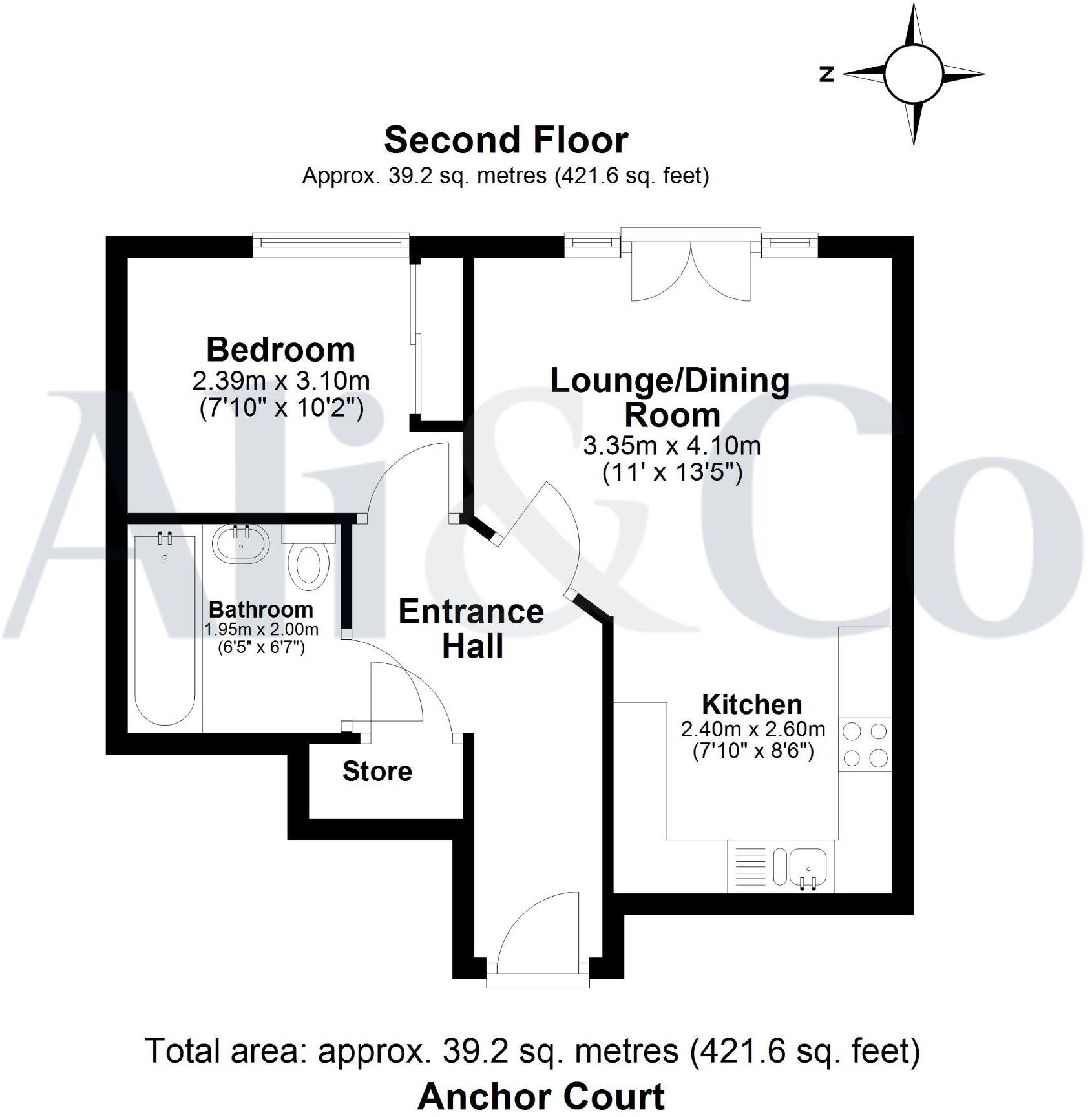 Anchor Court, Argent Street, Grays floorplan
