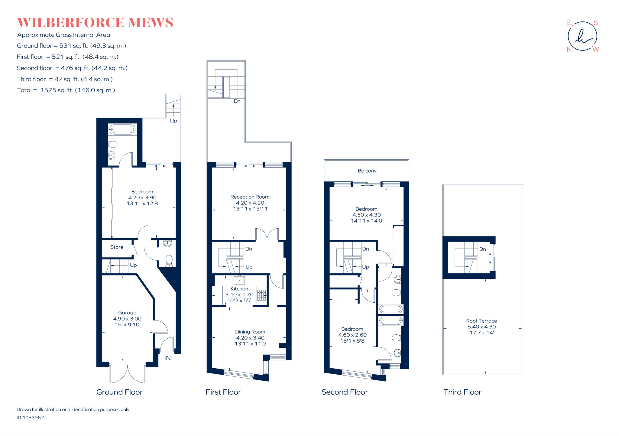 Wilberforce Mews London SW4 floorplan