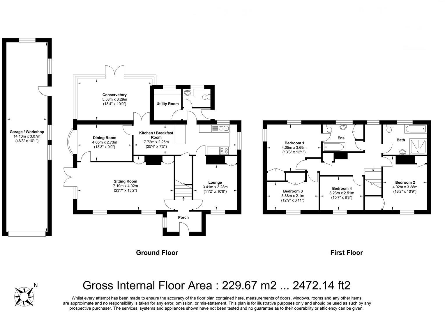 Laindon Common Road, Little Burstead, Billericay floorplan