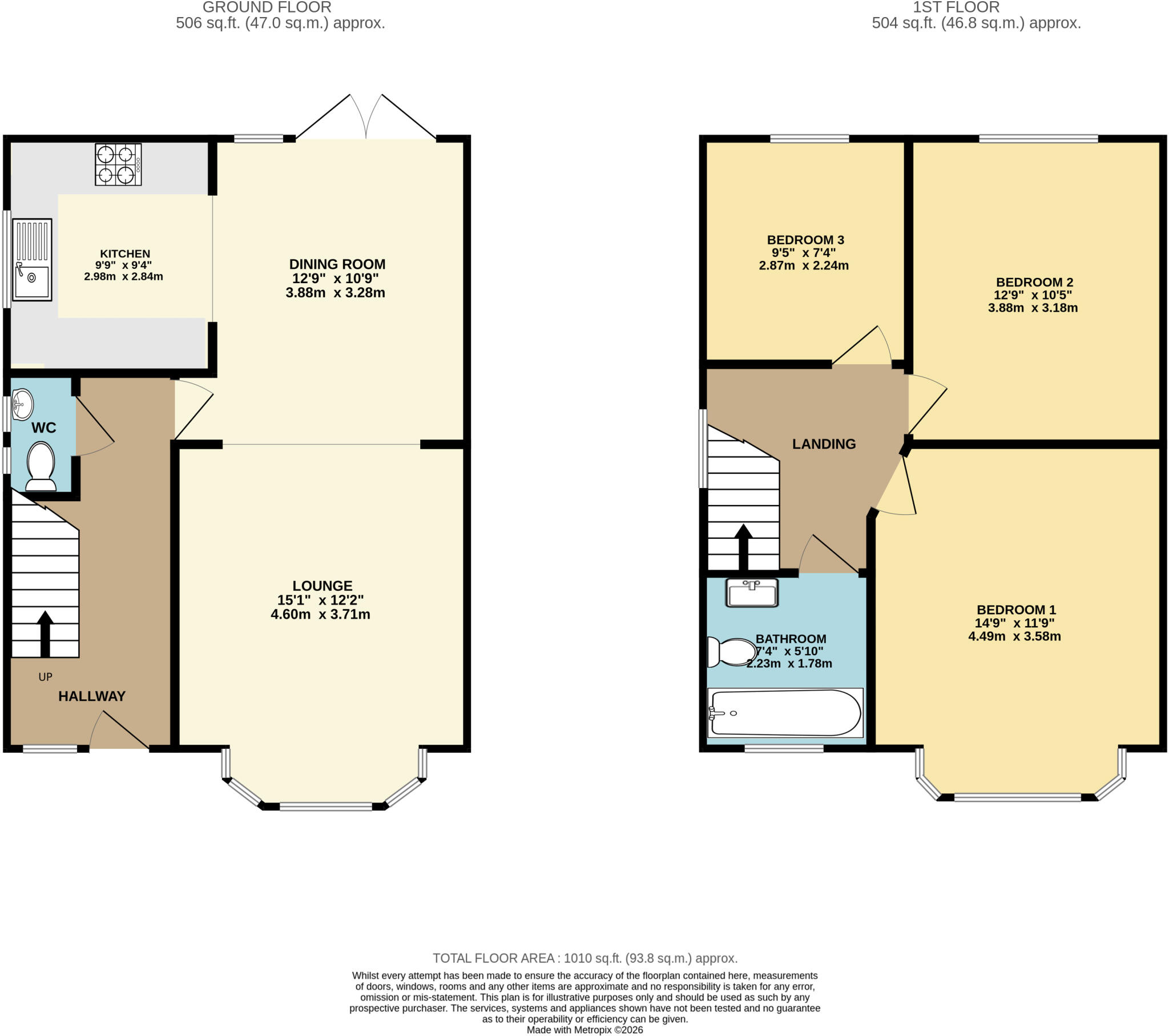 Rutland Crescent, Luton, Bedfordshire, LU2 floorplan
