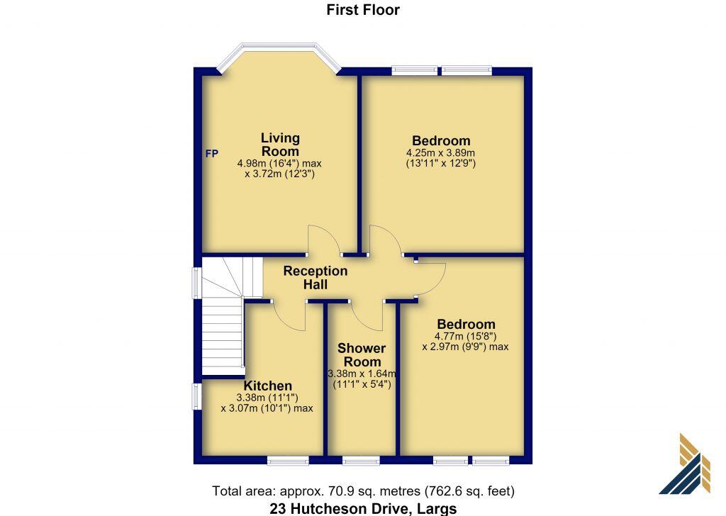 23 Hutcheson Drive, Largs, KA30 8EE floorplan