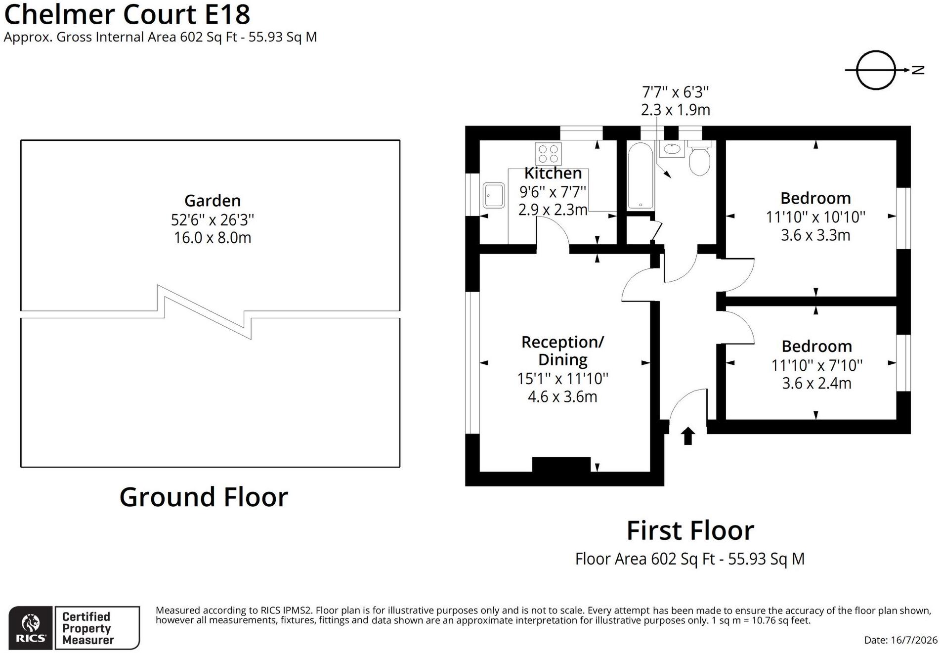 Chelmer Court, Gordon Road, South Woodford, E18 floorplan