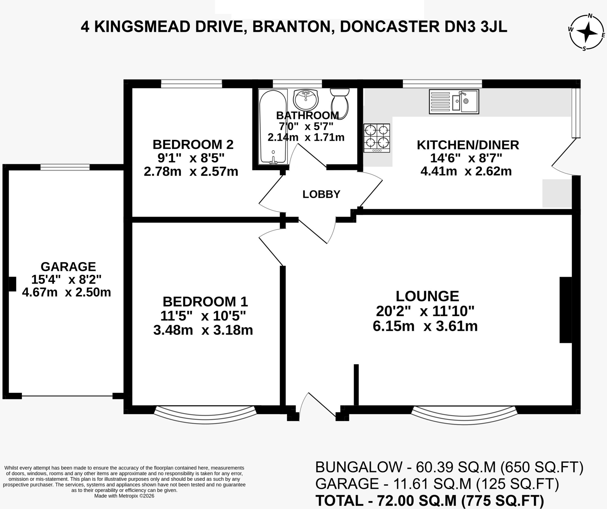 Kingsmead Drive, Branton floorplan