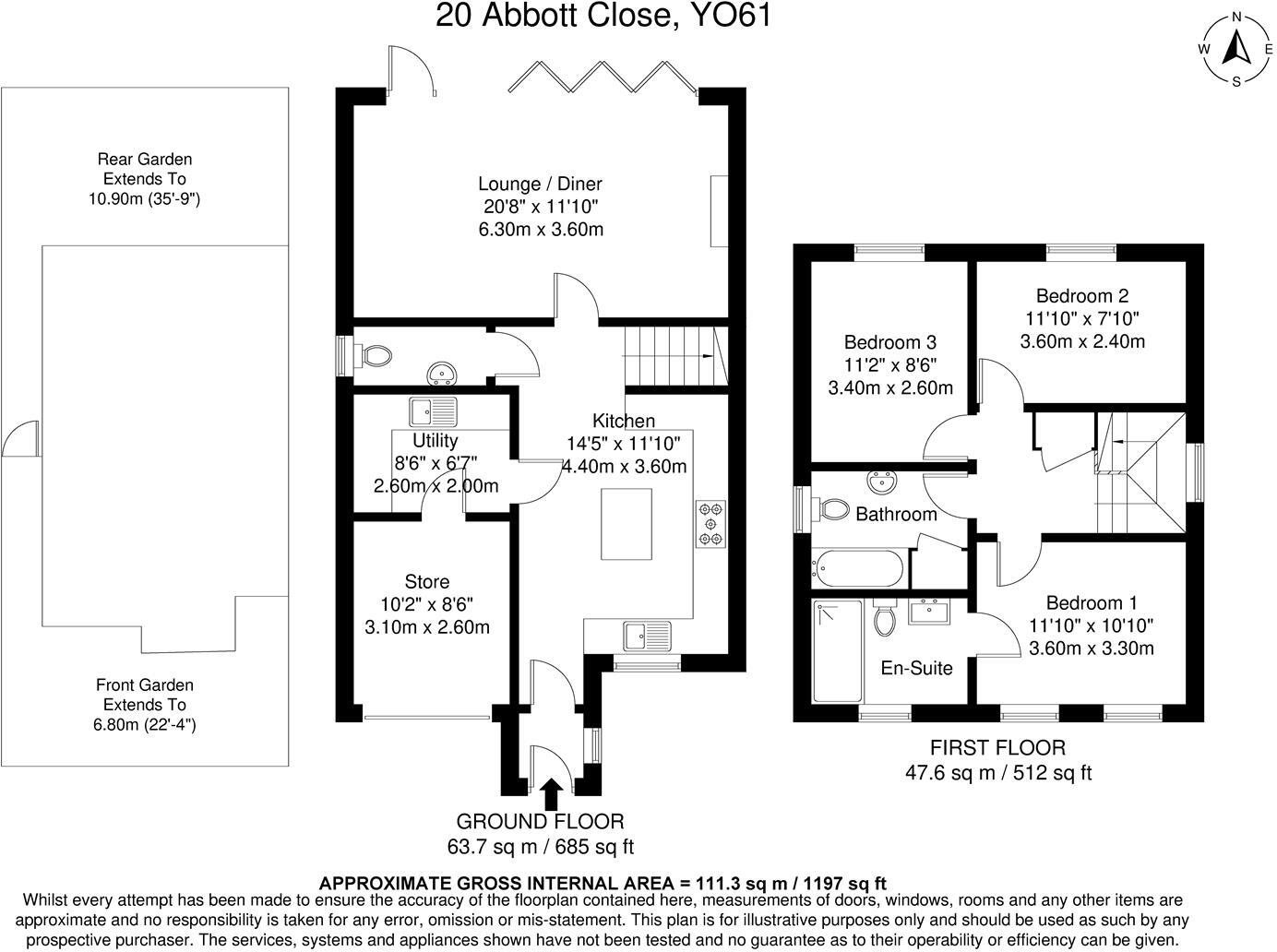 Abbott Close, Easingwold, York floorplan