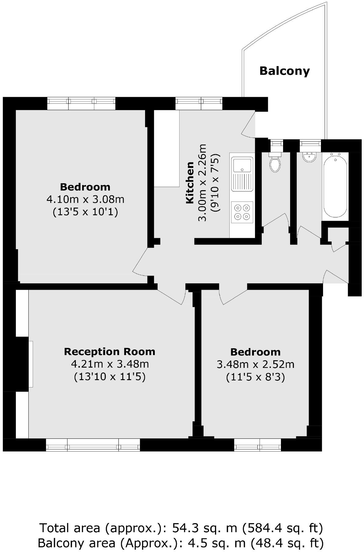 Balham High Road, Balham floorplan