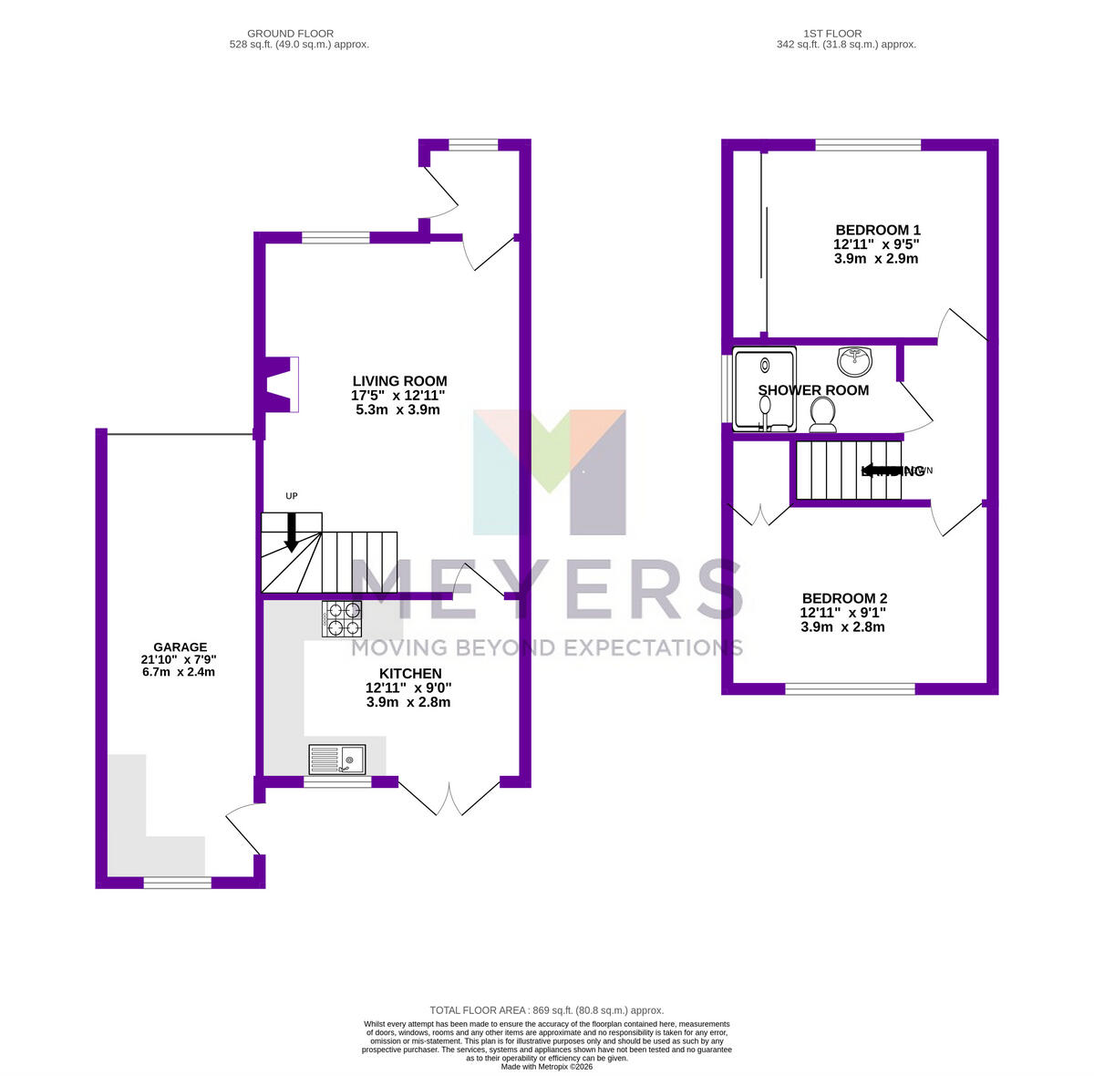 Horton Close, Bournemouth, BH9 3PH floorplan