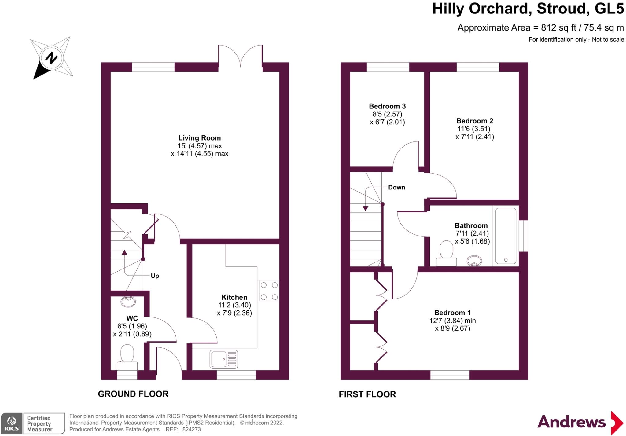 Hilly Orchard, Stroud, GL5 floorplan