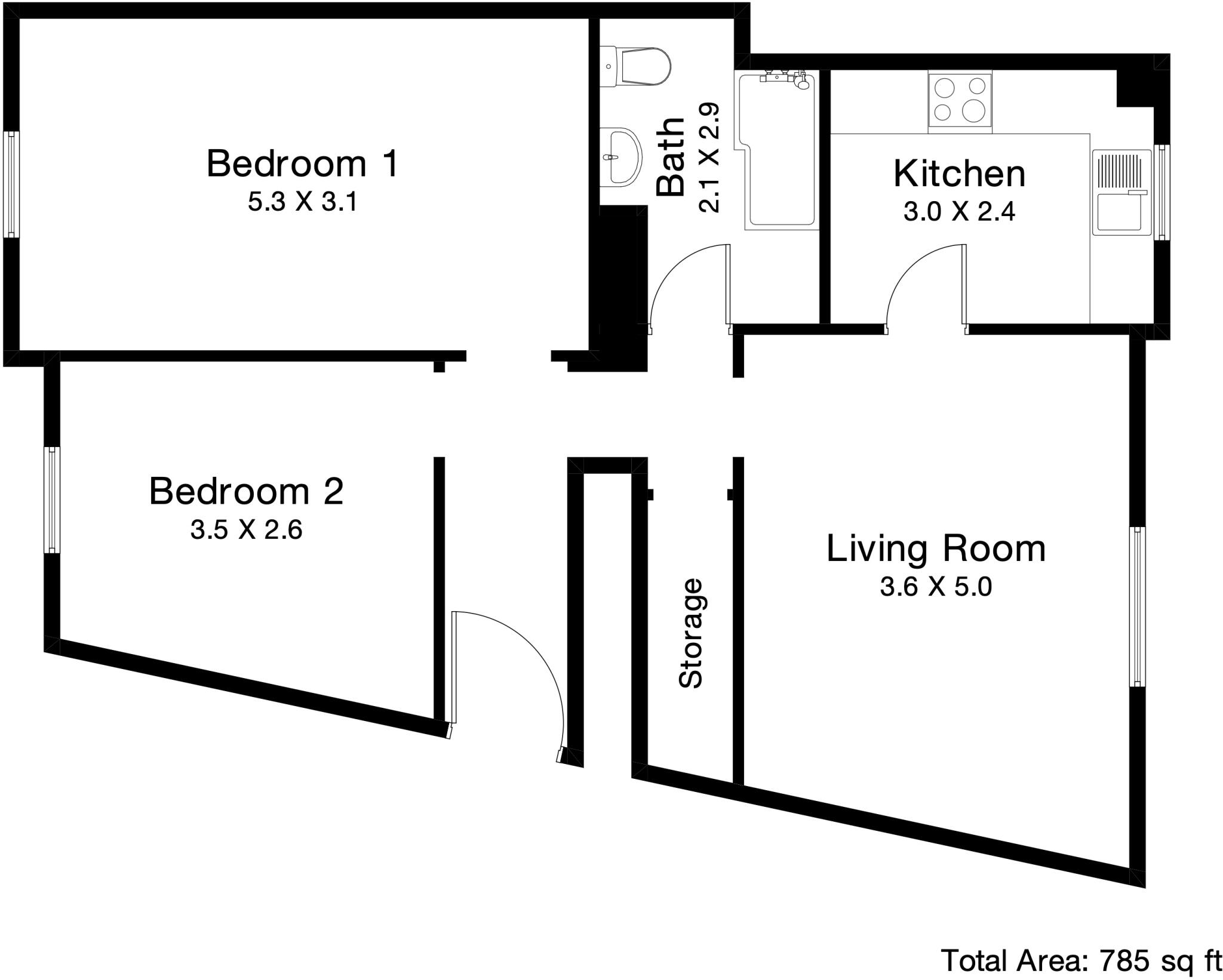 Main Street, Ochiltree, KA18 floorplan