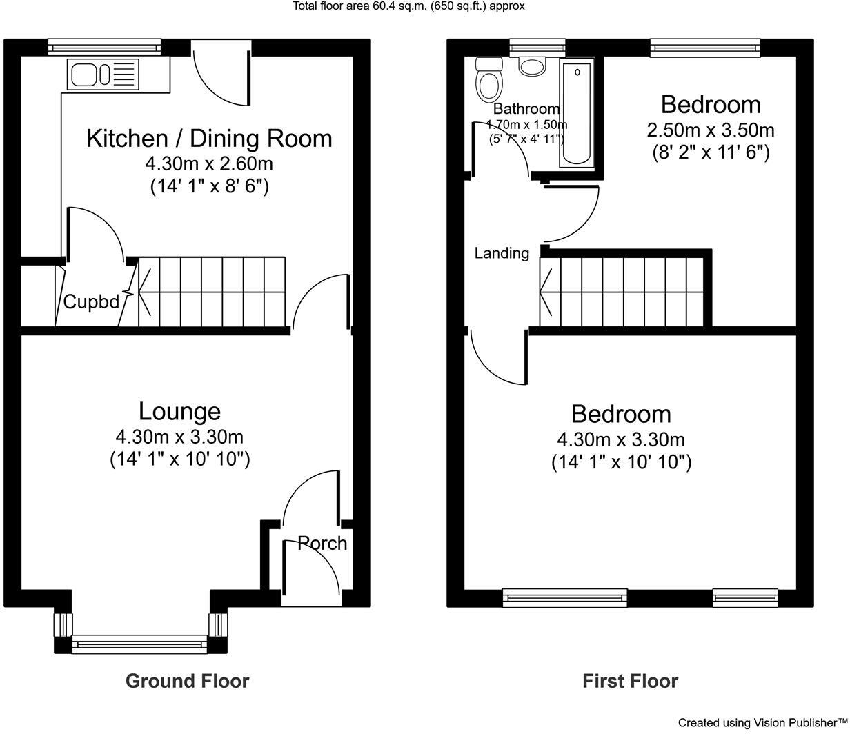 Rochdale Road, Oldham floorplan