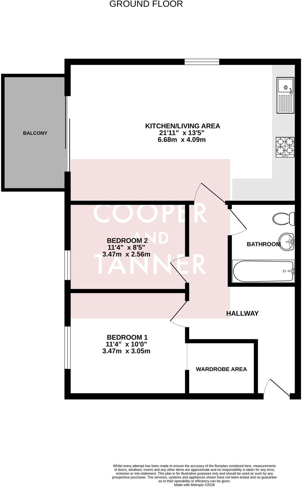 Lime Tree Square, Street, BA16 floorplan