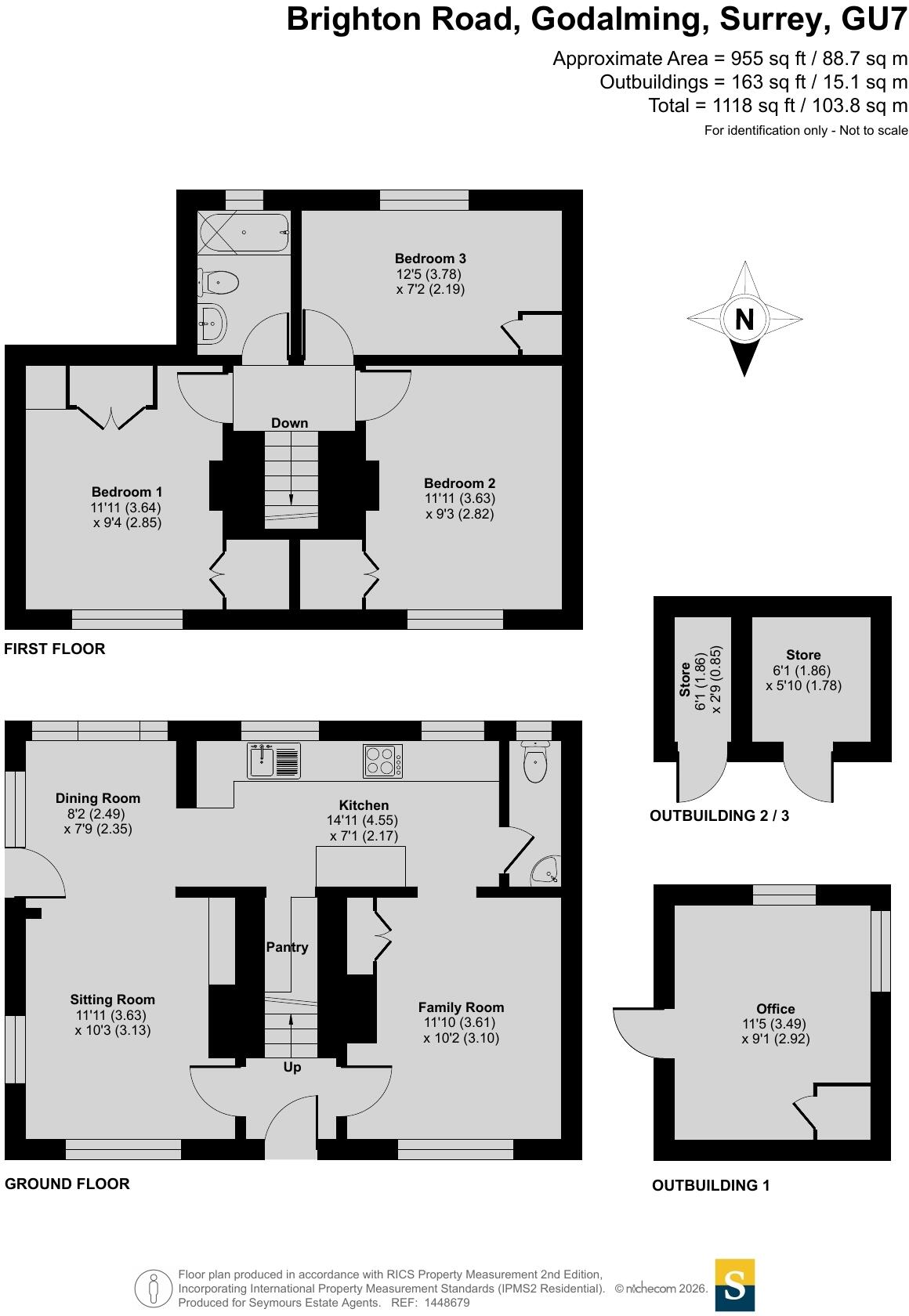 Brighton Road, Godalming, Surrey, GU7 floorplan