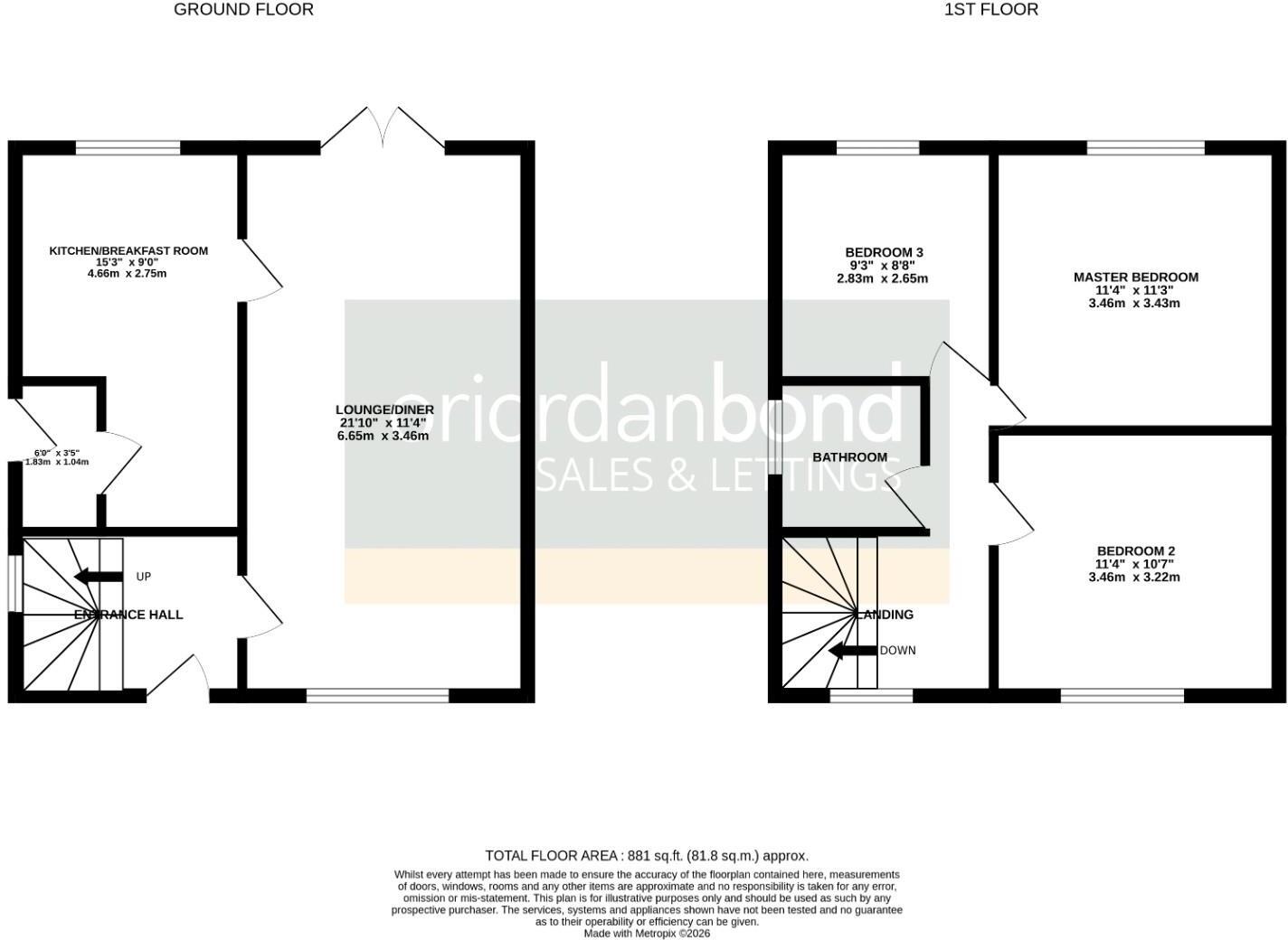 Rosgill Place, Eastfield, Northampton NN3 floorplan