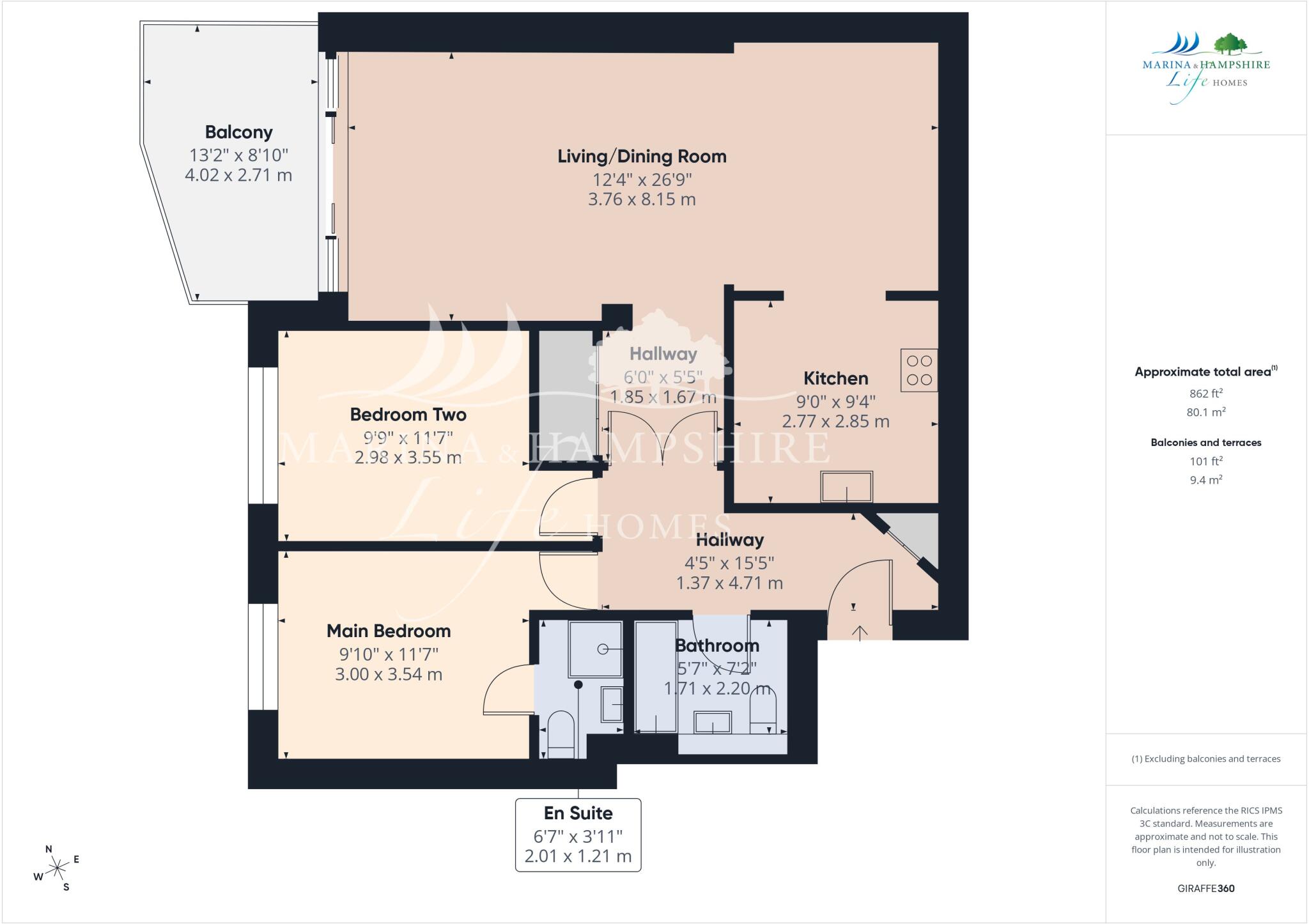 Spinnaker House, Lock Approach, Port Solent floorplan